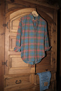 Blue & Red Plaid Button Down