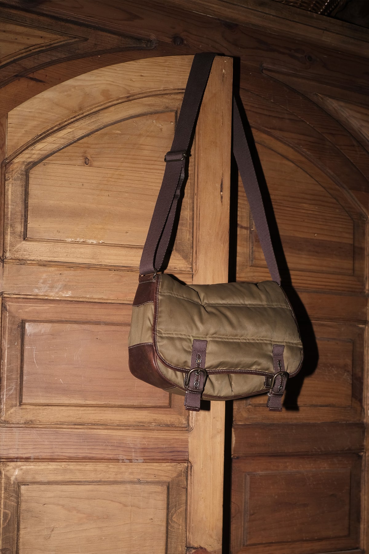 Down-Filled Messenger Bag