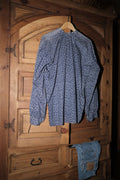 Hand-Sewn Western Floral Blouse
