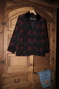 Patchwork Plaid Corduroy Blazer
