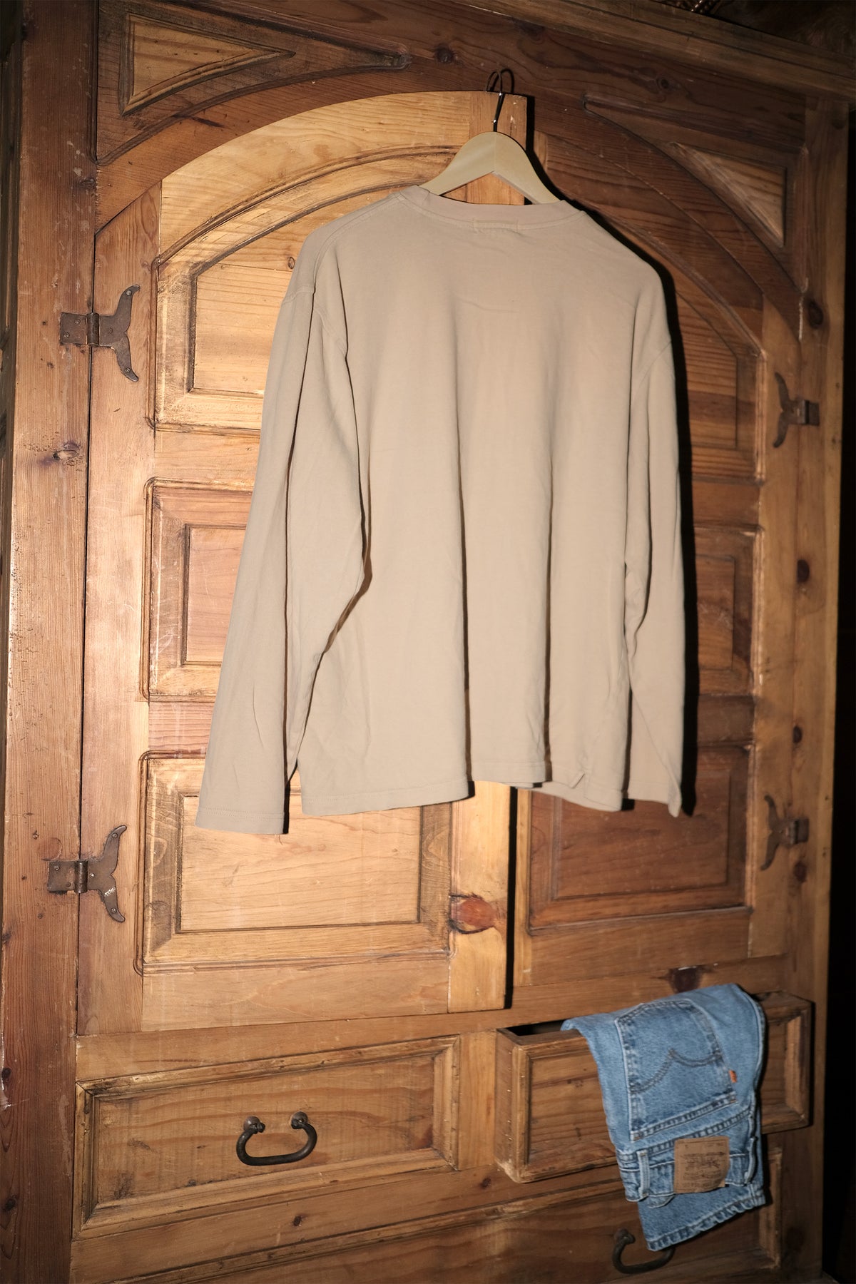 Tan Heavyweight Long Sleeve Tee